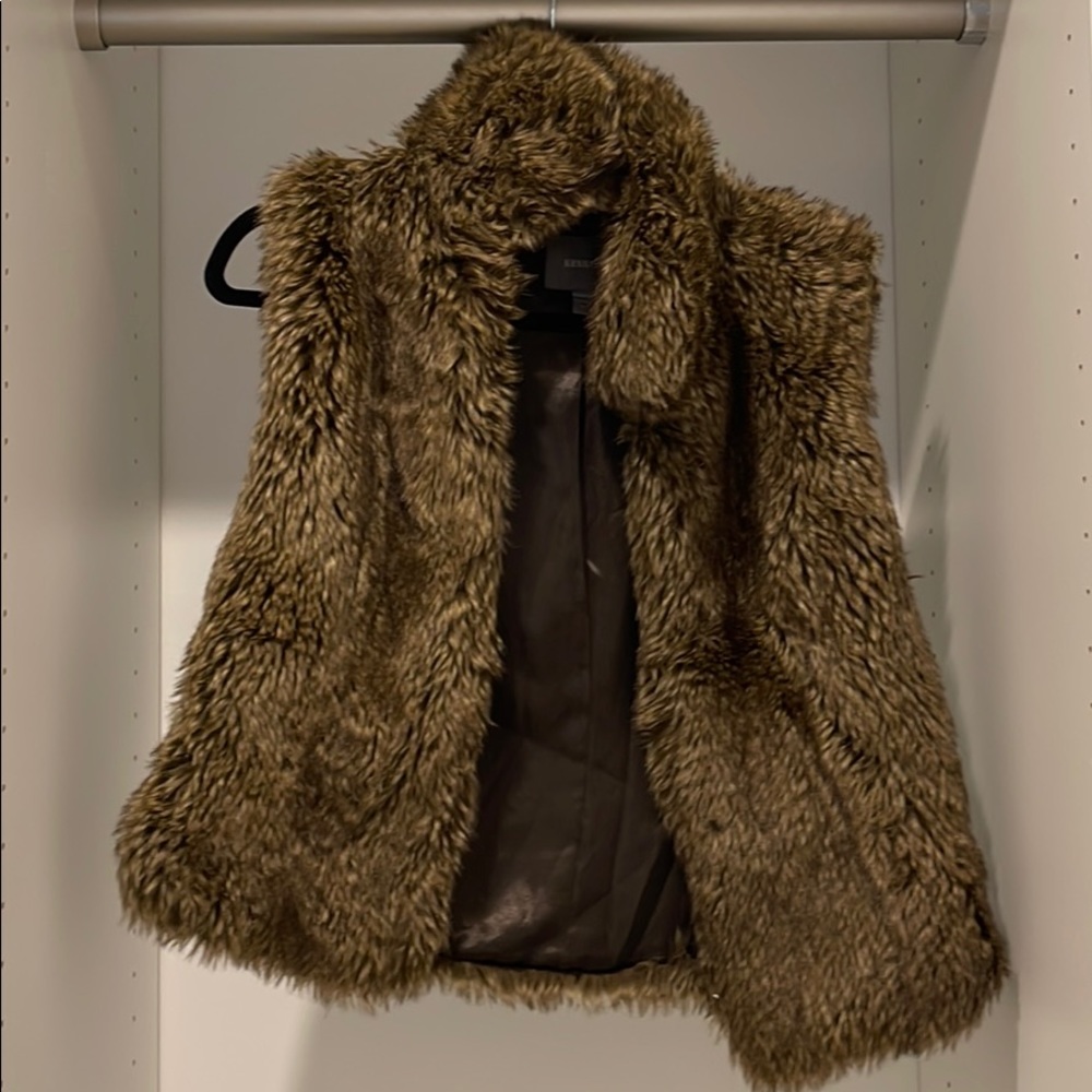 Faux fur vest